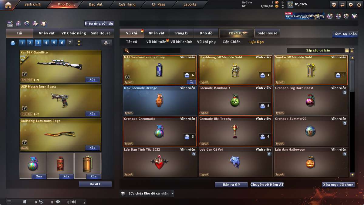 shop acc cf uy tin gia re